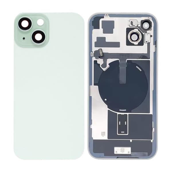 iPhone 15 Plus Back Glass with small parts - Green