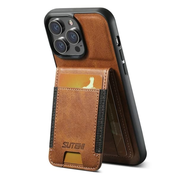 SUTENI iPhone 11 Pro Case with Stand - Brown