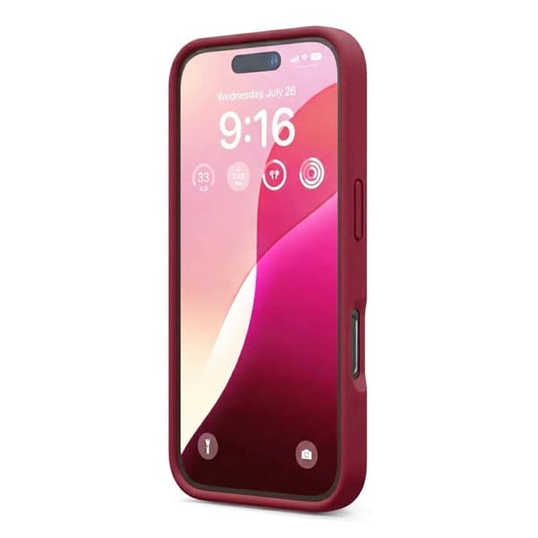 iPhone 16 Pro Mobilskal Silikon Rvelon - Röd
