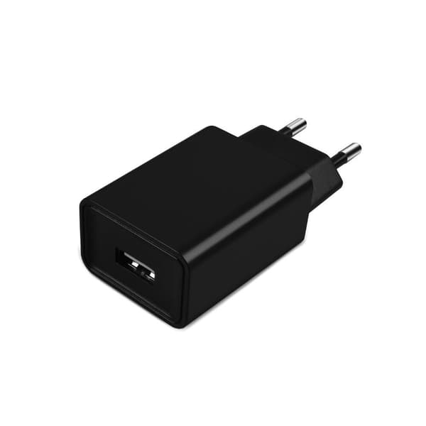 SiGN Väggladdare för iPhone, iPad, Android 1xUSB-A, 2.4A - Svart Svart