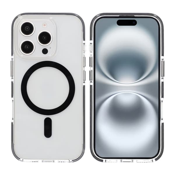 iPhone 16 Pro Max Mobile Case Magnet Double Protection - Black