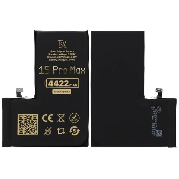 RV Battery iPhone 15 Pro Max 4422mAh Premium