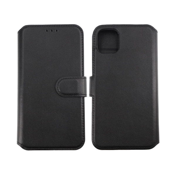 iPhone 11 Plånboksfodral Läder Rvelon - Svart