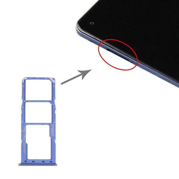 Samsung Galaxy A21s Simkortshållare - Blå