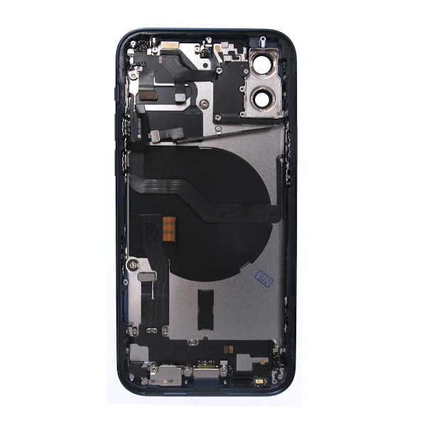 iPhone 12 Baksida med Komplett Ram - Blå