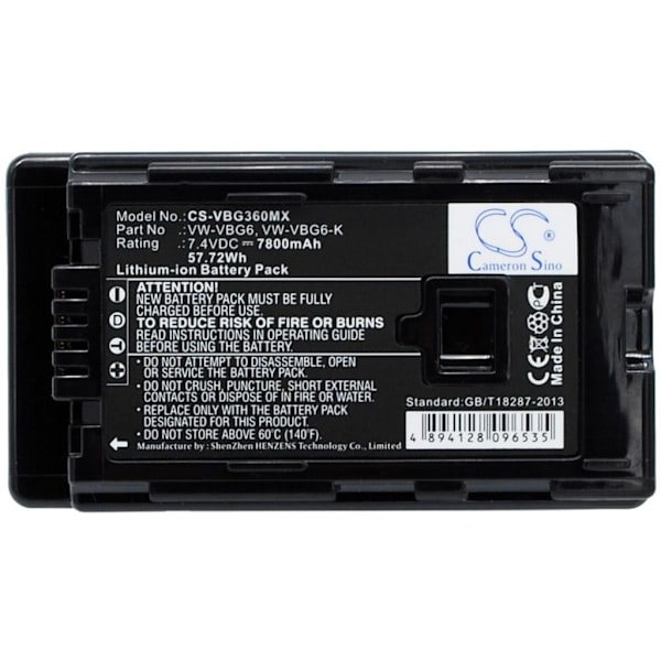 Battery for Panasonic AG-AC130 etc