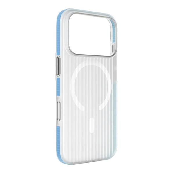 Rvelon Corrugated Magsafe Mobile Case for iPhone 17 Pro Max - Blue