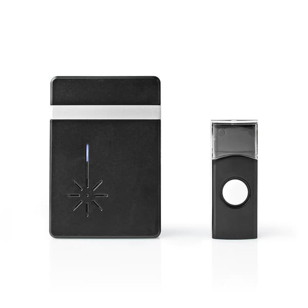 Nedis Wireless Doorbell, 300m, 80dB - Black