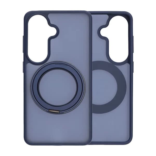 Matte case 360 rotating bracket Mobile Phone Case For Samsung S26 Blue