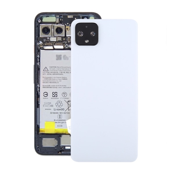 Google Pixel 4 Baksida/Batterilucka Original - Vit