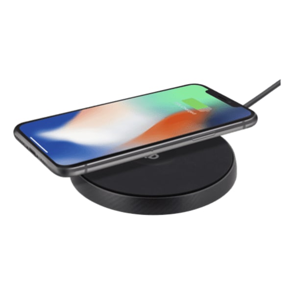 Deltaco Trådlös Snabbladdare för iPhone / Android, 10W - Svart