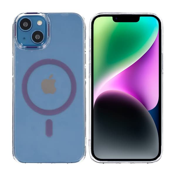 Mobile Case Shockproof with Magsafe for iPhone 13 and 14 - Purple