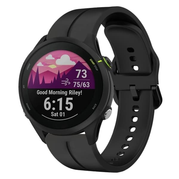 Garmin Forerunner 255 Silicone Watch Band - Black