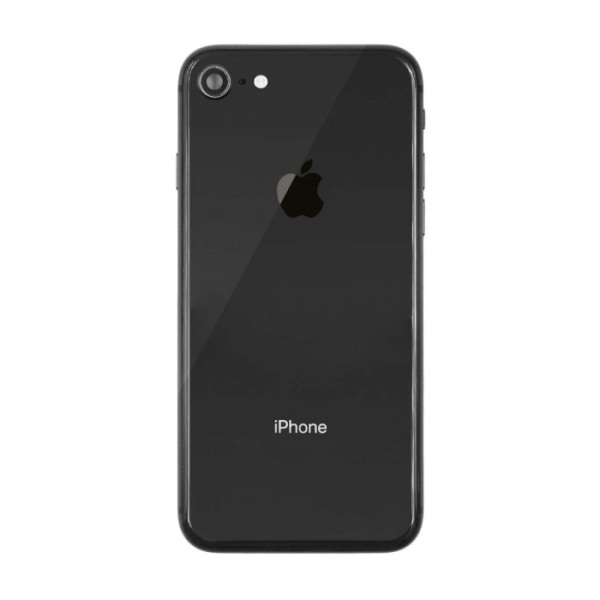 Original iPhone 8 Komplett Baksida Med Alla Flex Kablar - Svart