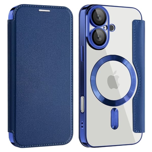iPhone 16 Plus Cover with card slots - Blue