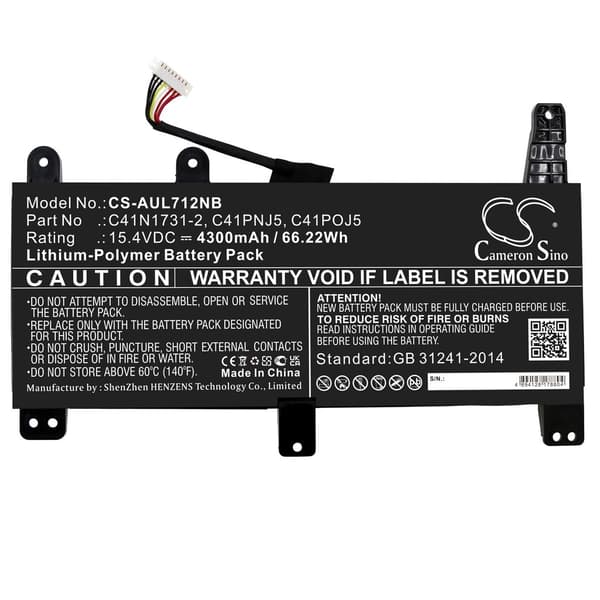 Battery for Asus ROG Strix G17 G712LW-EV251T etc.