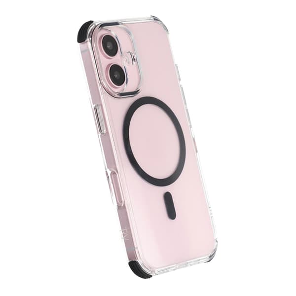 iPhone 16 Rvelon Mobile Case Magnet with Edge Protection - Black