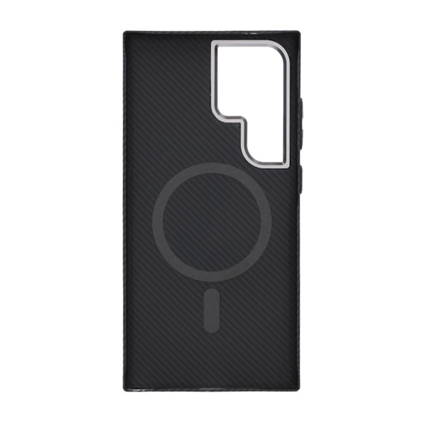 Samsung Galaxy S24 Ultra Mobile Case Carbon Patterned - Black