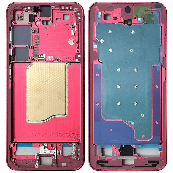 Samsung Galaxy S25 Middle Frame - Coralred