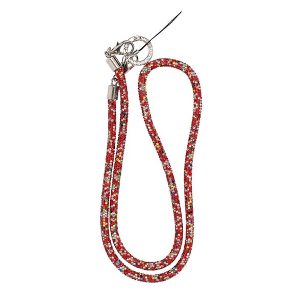 80cm hanging neck masonry mobile phone rope red color