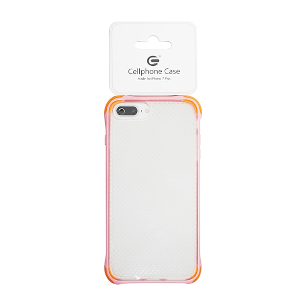 Fitted Case For iPhone 7 Plus/9 Plus Pink and Orange