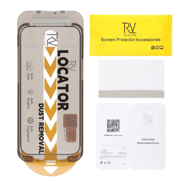 Rvelon Skärmskydd 3D Härdat Glas för iPhone 17 Pro Max - 1-pack till Monteringsram