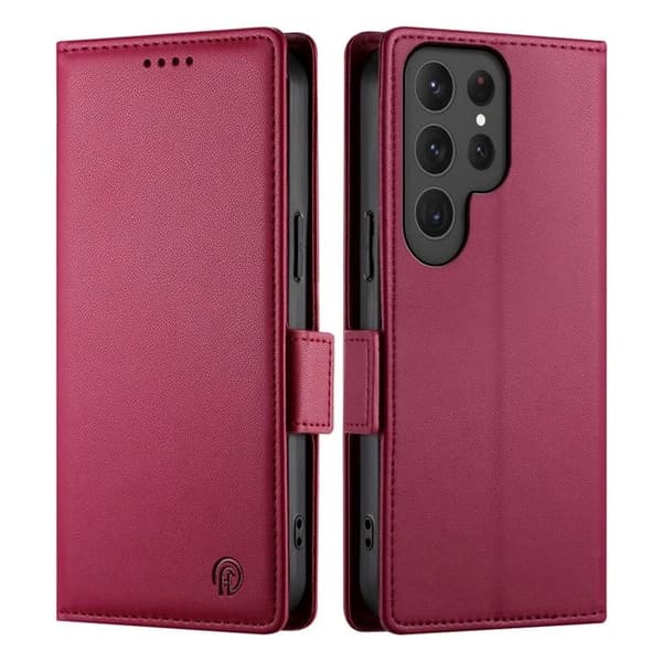 Samsung Galaxy S25 Ultra Wallet Cover - Red