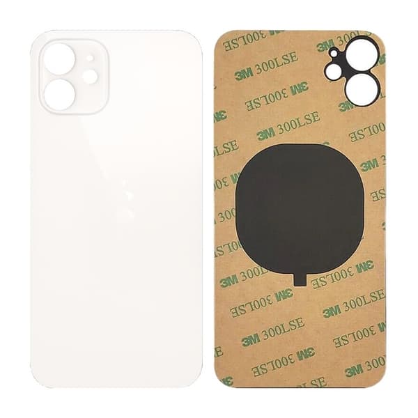 iPhone 12 Back Glass with Adhesive Tape - White