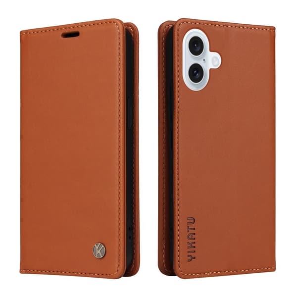 YIKATU iPhone 17 Wallet cover - Brown