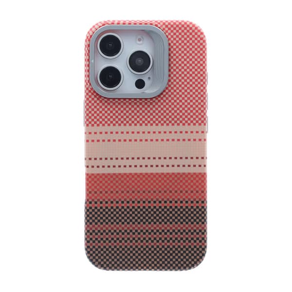 Magsafe Case and Stand for iPhone 16 Pro - Striped Orange