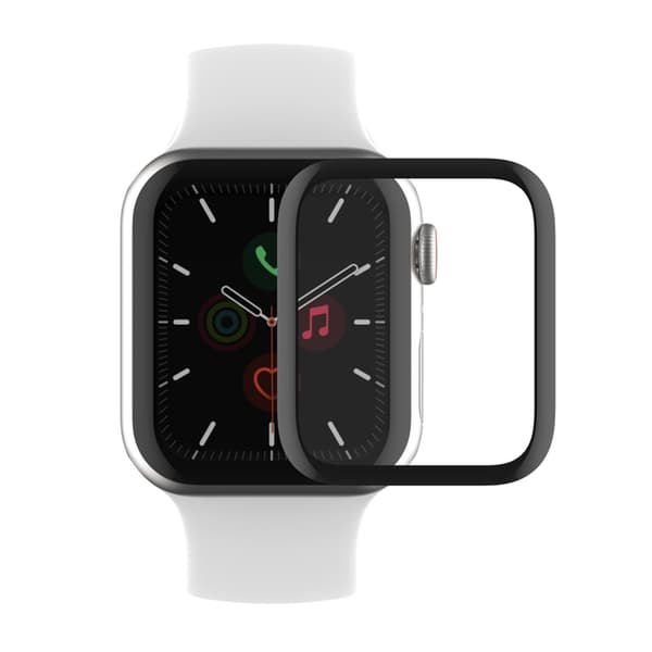 Screen Protector Apple Watch Series 6 44mm Full Coverage Tempered Glass - Black