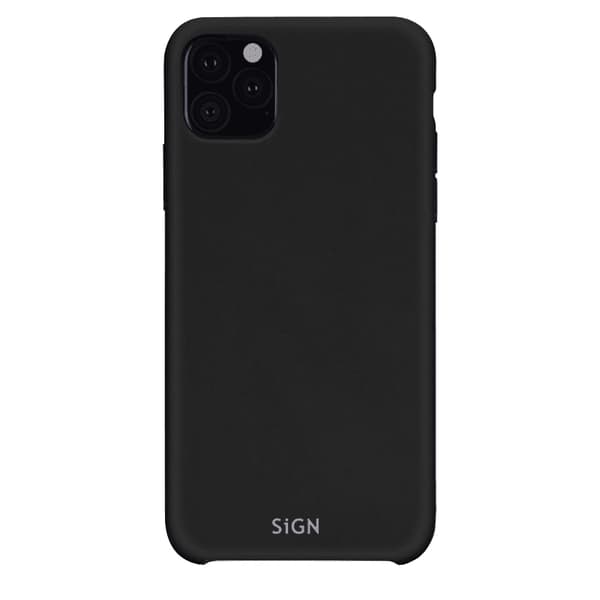 SiGN Liquid Silicone Case för iPhone 11 Pro Max - Svart Svart