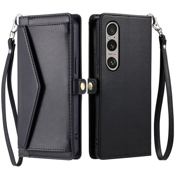 Sony Xperia 1 VII Cover with Carrying strap - Black
