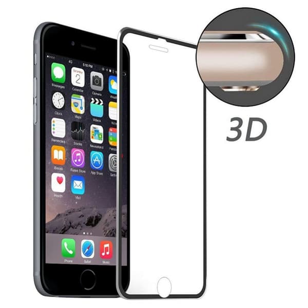 Weilis Skärmskydd i Härdat Glas för iPhone 6 Plus/6S Plus/7 Plus/8 Plus Svart