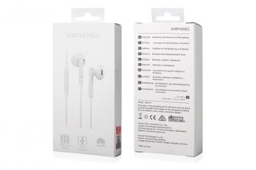 Original Huawei hörlurar / headset 3.5mm med mikrofon AM-115 Svart