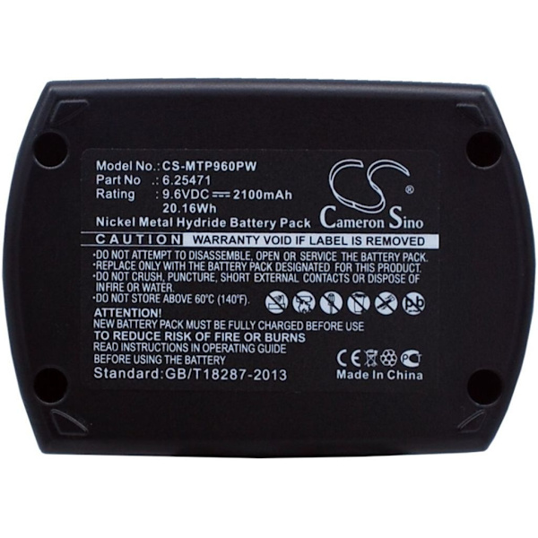 Battery for Metabo BS 9.6 etc