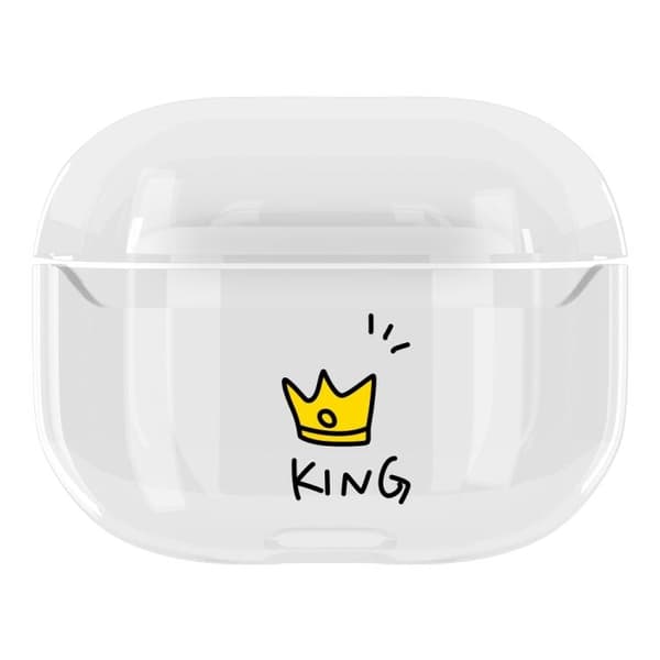 Transparent Skal för Apple AirPods Pro - King Svart