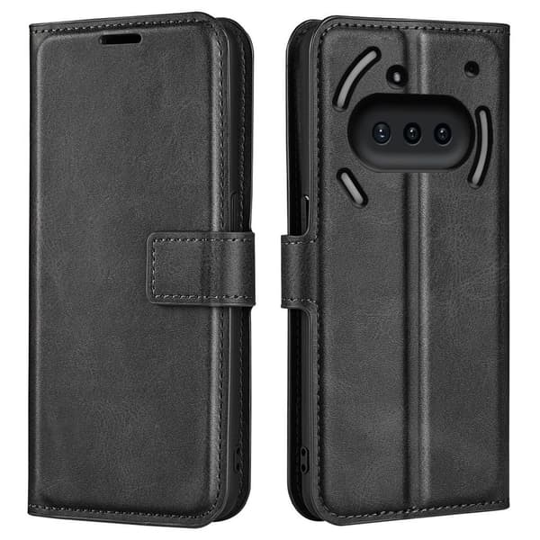 Nothing Phone (3a) Wallet Cover with Stand - Black