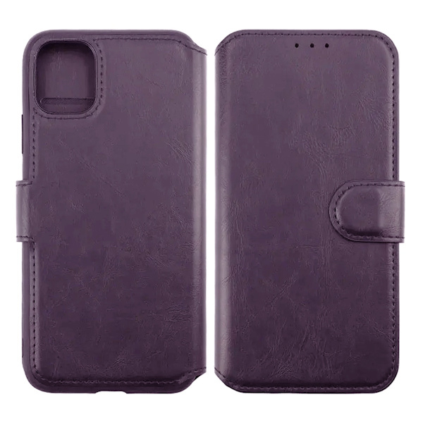 iPhone 11 Plånboksfodral Rvelon - Mörklila