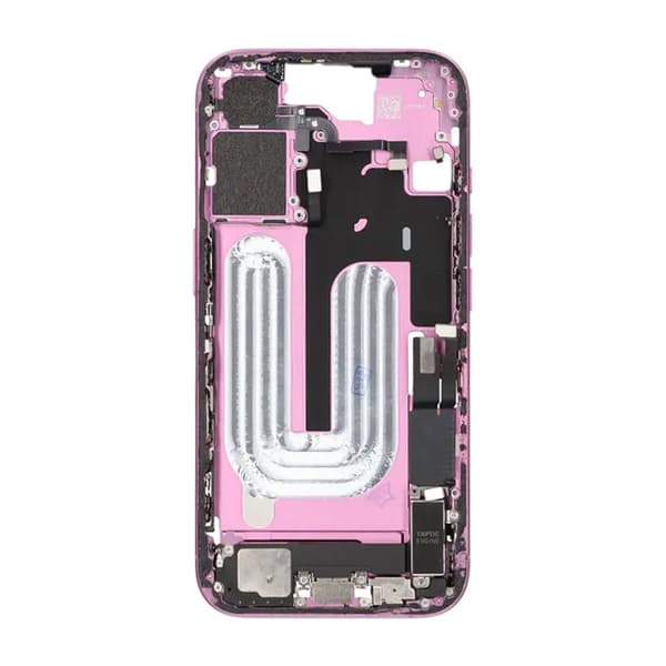 Middle frame with small parts for iPhone 16 - Purple OEM