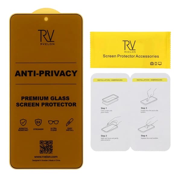 Rvelon Privacy Skärmskydd i Härdat Glas för Samsung Galaxy S26 - Bulk