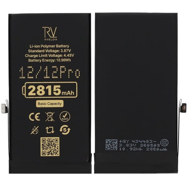 RV Battery iPhone 12/12 Pro 2815mAh Premium
