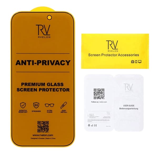 Screen Protector for iPhone 16 Pro /17 – Full Cover Privacy Tempered Glass Rv packing no instlation frame