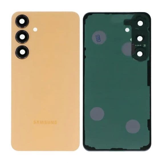 Samsung Galaxy S24 Plus Baksida med tejp - Orange Svart