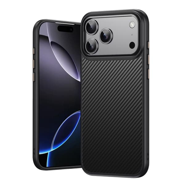iPhone 18 Pro/17 Pro MagSafe Case Carbon Fiber Texture - Black