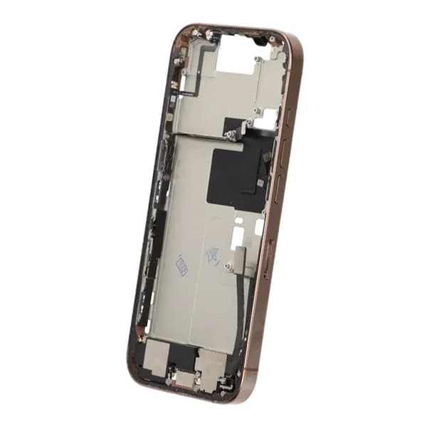 iPhone 16 Pro Back Cover Middle Frame Original Gold With Small Parts