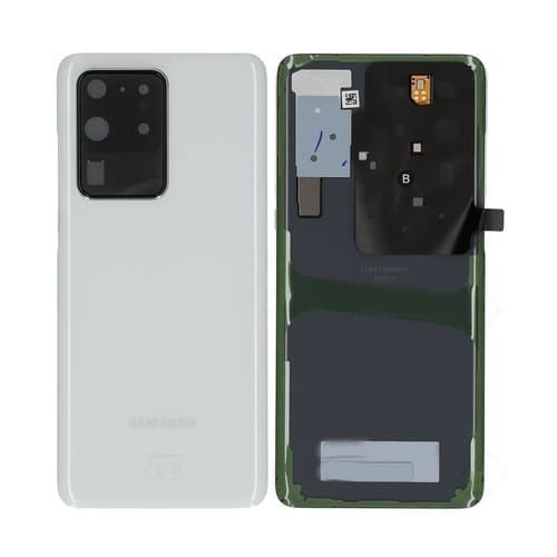 Samsung Galaxy S20 Ultra Baksida Med Tejp - Vit Svart