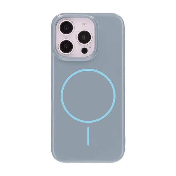 Glossy design Magnetic Case For iPhone 16 Pro Blue