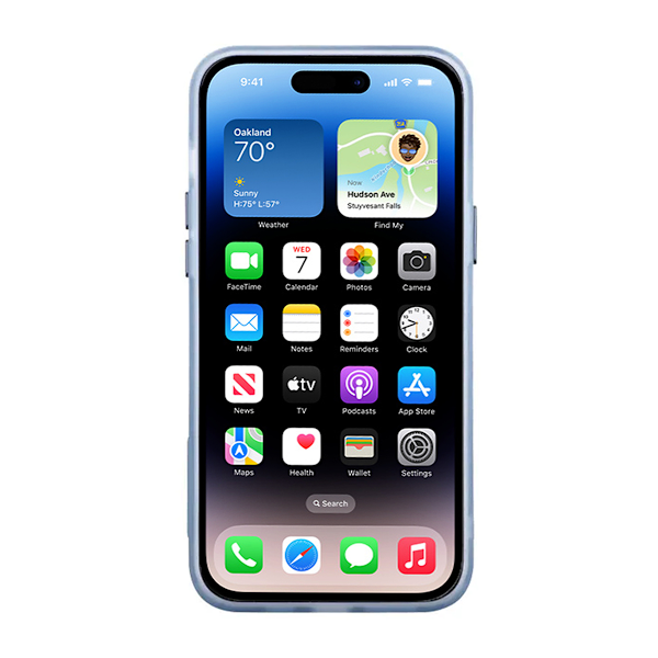 iPhone 14 Plus Mobilskal - Frostat Blå
