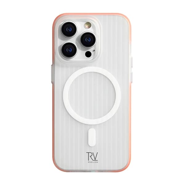 iPhone 12 Pro Max Mobile Case Corrugated with Magsafe Rvelon - Orange